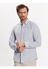 Calvin Klein Koszula K10K108664 Błękitny Regular Fit. Kolor: niebieski. Materiał: bawełna #1