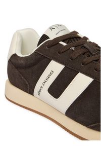 Armani Exchange Sneakersy XM002689 AF17447 M6334 Brązowy. Kolor: brązowy. Materiał: zamsz, skóra #3