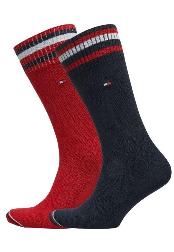 ZEAGLE - Skarpetki Tommy Hilfiger dla mężczyzn 39-42: Bawełna i Komfort. Kolor: wielokolorowy. Materiał: poliamid, bawełna