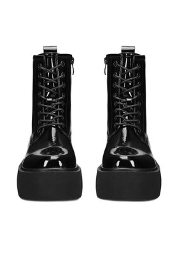 DeeZee Trzewiki WS101-08A Czarny. Kolor: czarny. Materiał: materiał