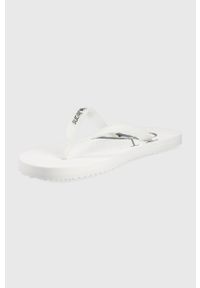 Calvin Klein Jeans japonki YM0YM00055.02S męskie kolor biały. Kolor: biały. Materiał: materiał. Obcas: na obcasie. Wysokość obcasa: niski #3