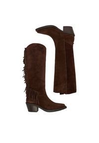 Badura Kozaki EO-AZARIA-0791-25 Brązowy. Kolor: brązowy. Materiał: zamsz, skóra #7