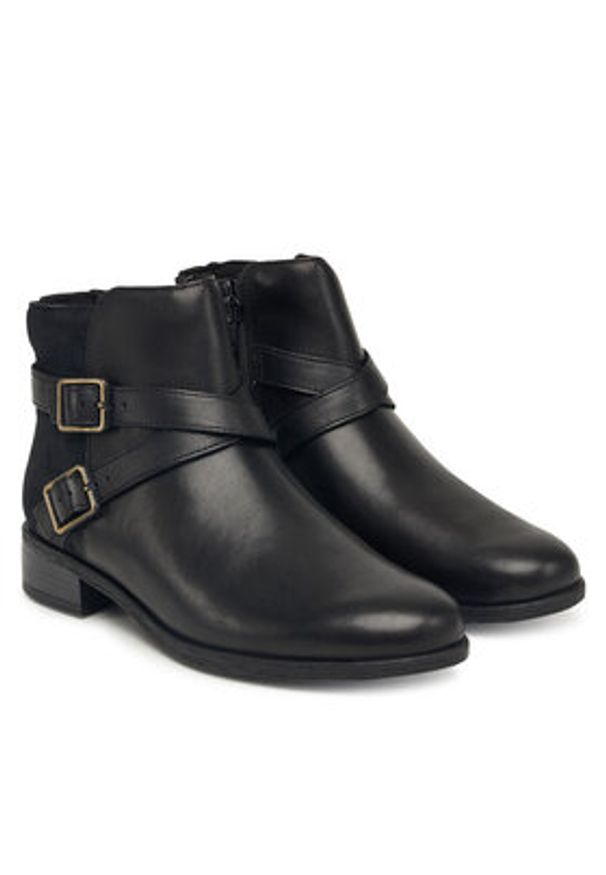 Clarks Botki Havisham Bay 26182941 Czarny. Kolor: czarny. Materiał: skóra