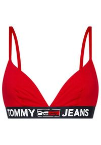 Tommy Jeans Biustonosz braletka UW0UW02721 Czerwony. Kolor: czerwony. Materiał: bawełna #3