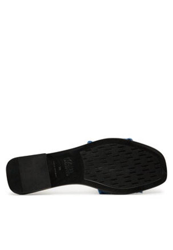 Karl Lagerfeld - KARL LAGERFELD Klapki Skoot II KL80411 Niebieski. Kolor: niebieski. Materiał: materiał