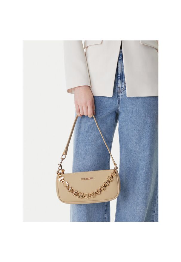 Love Moschino - Torebka LOVE MOSCHINO. Kolor: beżowy
