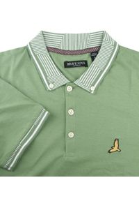 Oryginalna Koszulka Polo - Brave Soul - Zgaszona Zielona. Okazja: na co dzień. Typ kołnierza: polo. Kolor: zielony. Materiał: bawełna. Styl: casual #3