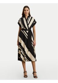 Lauren Ralph Lauren - LAUREN RALPH LAUREN Sukienka codzienna 250963463001 Écru Regular Fit. Okazja: na co dzień. Materiał: syntetyk. Typ sukienki: proste. Styl: casual