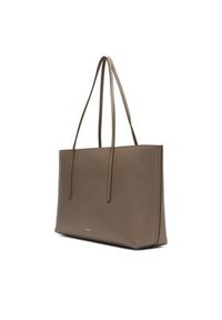 Calvin Klein Torebka Foil Logo Tote W/Pouch LV04F3274G Beżowy. Kolor: beżowy. Materiał: skórzane #3