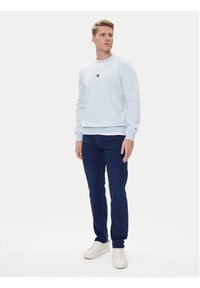 TOMMY HILFIGER - Tommy Hilfiger Bluza Logo MW0MW11596 Niebieski Regular Fit. Kolor: niebieski. Materiał: bawełna #4