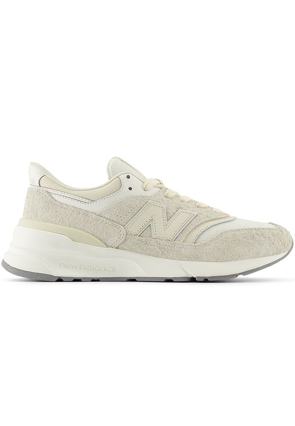 Buty unisex New Balance U997REH – beżowe. Okazja: na co dzień. Kolor: beżowy. Materiał: guma, materiał, skóra, syntetyk. Szerokość cholewki: normalna