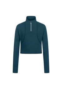 Techniczna koszulka z długim rękawem dla dziewczynek ELT Alina. Kolor: wielokolorowy, niebieski, turkusowy. Długość rękawa: długi rękaw. Długość: długie. Styl: młodzieżowy #1