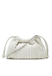 Calvin Klein Torebka Drawstring Plisse Conv Mini Cb P LV04F3077G Biały. Kolor: biały. Materiał: skórzane #4