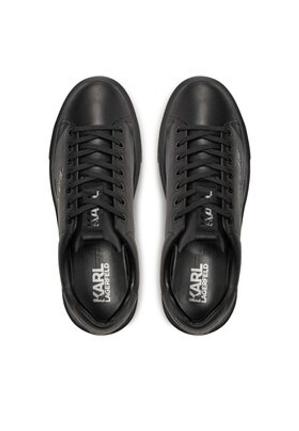 Karl Lagerfeld - KARL LAGERFELD Sneakersy KL52223 Czarny. Kolor: czarny. Materiał: skóra