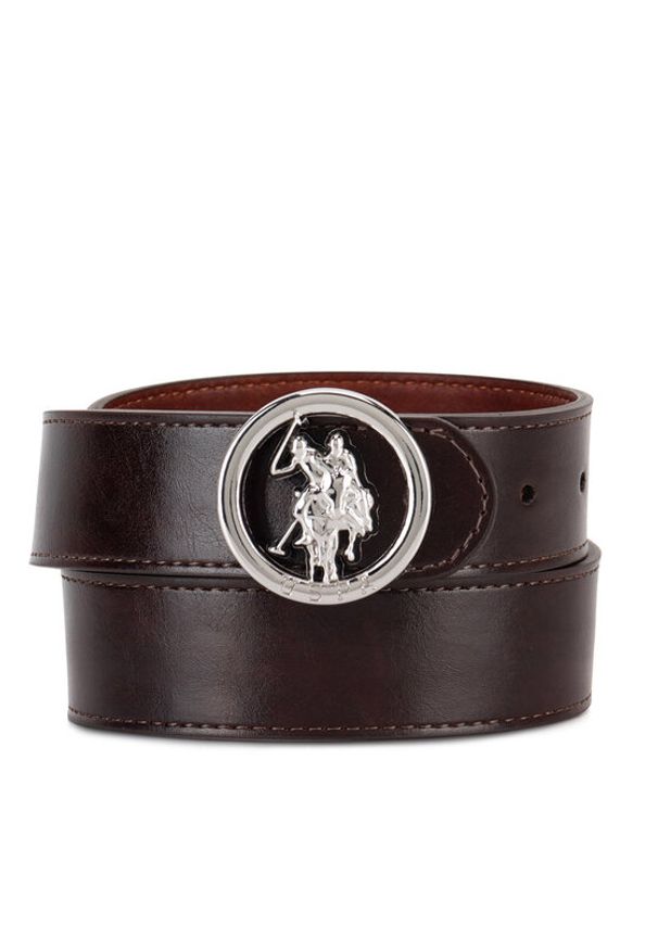 U.S. Polo Assn. Pasek AIUXT2567WAJ Brązowy. Kolor: brązowy. Materiał: skóra