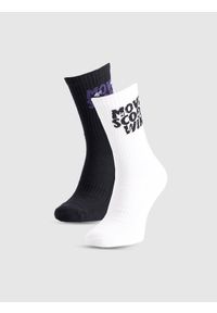 4f - 4F Skarpety casual za kostkę (2-pack) damskie - multikolor 39-42. Kolor: wielokolorowy. Materiał: włókno, materiał, bawełna