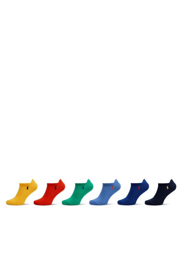 Polo Ralph Lauren Zestaw 6 par niskich skarpet męskich 449874486001 Kolorowy. Materiał: syntetyk. Wzór: kolorowy