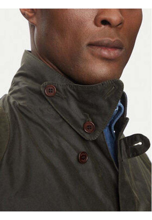 Barbour Kurtka przejściowa Beacon MWX0007OL71 Brązowy Slim Fit. Kolor: brązowy. Materiał: bawełna
