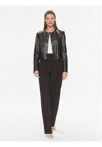 BOSS - Boss Kurtka skórzana Samarie 50505500 Czarny Slim Fit. Kolor: czarny. Materiał: skóra #4