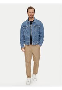 Guess Jeans Kurtka jeansowa M4YN38 D5DO2 Niebieski Regular Fit. Kolor: niebieski. Materiał: bawełna