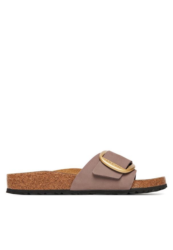 Birkenstock Klapki Madrid Big Buckle 1030517 Różowy. Kolor: różowy. Materiał: skóra, nubuk