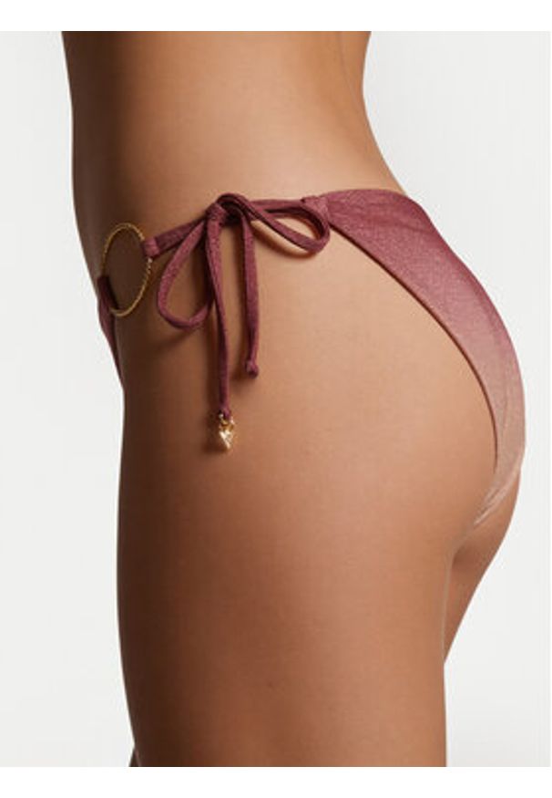 Guess Dół od bikini E6GO08 KF600 Różowy. Kolor: różowy. Materiał: syntetyk