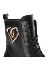 Czarne Botki Armodo Damskie Buty Na Obcasie. Kolor: czarny. Materiał: skóra, materiał. Obcas: na obcasie. Styl: elegancki. Wysokość obcasa: średni #6