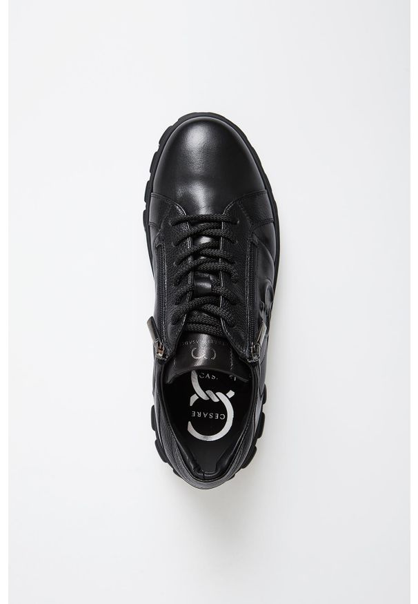 Sneakersy męskie skórzane CESARE CASADEI. Materiał: skóra