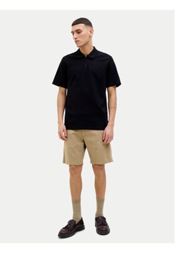 Jack & Jones - Jack&Jones Szorty materiałowe Marco 12269368 Brązowy Regular Fit. Kolor: brązowy. Materiał: bawełna