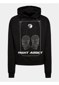 Night Addict Bluza MSS-NA4124DHEAD Czarny Regular Fit. Kolor: czarny. Materiał: bawełna #1