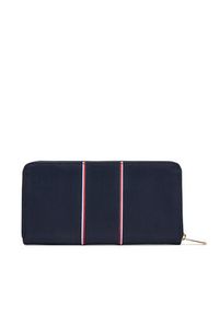 TOMMY HILFIGER - Tommy Hilfiger Duży Portfel Damski Th Icon Lrg Za Nylon Corp AW0AW17954 Granatowy. Kolor: niebieski. Materiał: skóra #3