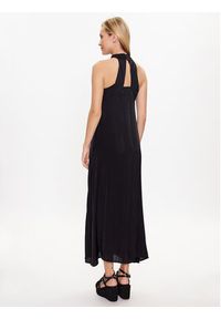 Sisley Sukienka codzienna 48PWLV043 Czarny Regular Fit. Okazja: na co dzień. Kolor: czarny. Materiał: syntetyk. Typ sukienki: proste. Styl: casual #3