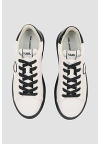 Karl Lagerfeld - KARL LAGERFELD Białe męskie sneakersy KAPRI MENS Karl NFT Lo Lace, Rozmiar 42. Okazja: na co dzień. Kolor: biały. Materiał: materiał #2