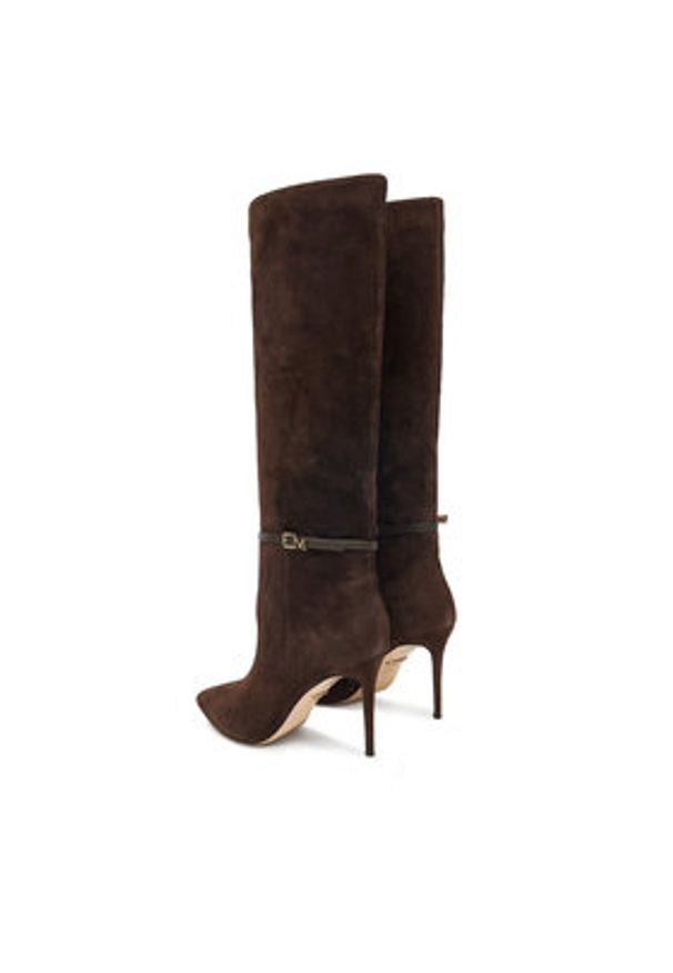 Marciano Guess Kozaki 5BGZ46 7419A Brązowy. Kolor: brązowy. Materiał: skóra, zamsz