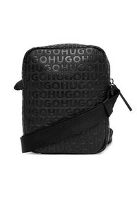 Hugo - HUGO Saszetka 50547249 Czarny. Kolor: czarny. Materiał: skóra
