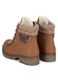 Rieker Trzewiki 785F8-22 Brązowy. Kolor: brązowy. Materiał: materiał #2