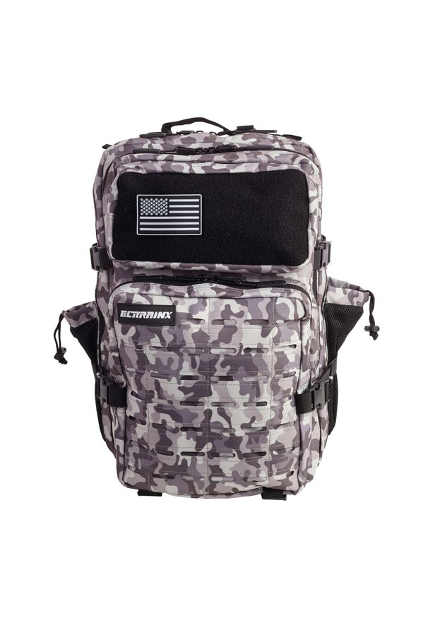 ELITEX TRAINING - Plecak outdoorowy V2 45L. Kolor: wielokolorowy, brązowy, zielony. Materiał: materiał. Styl: sportowy