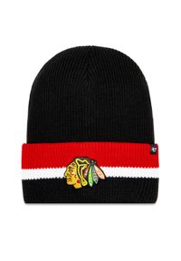 47 Brand Czapka NHL Chicago Blackhawks Split Cuff 47 H-SPLCC04ACE-BKA Czarny. Kolor: czarny. Materiał: akryl, materiał