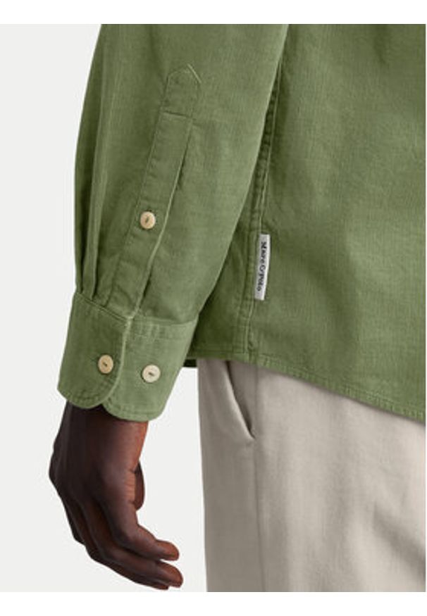 Marc O'Polo Koszula 429 7228 42256 Zielony Slim Fit. Typ kołnierza: polo. Kolor: zielony. Materiał: bawełna