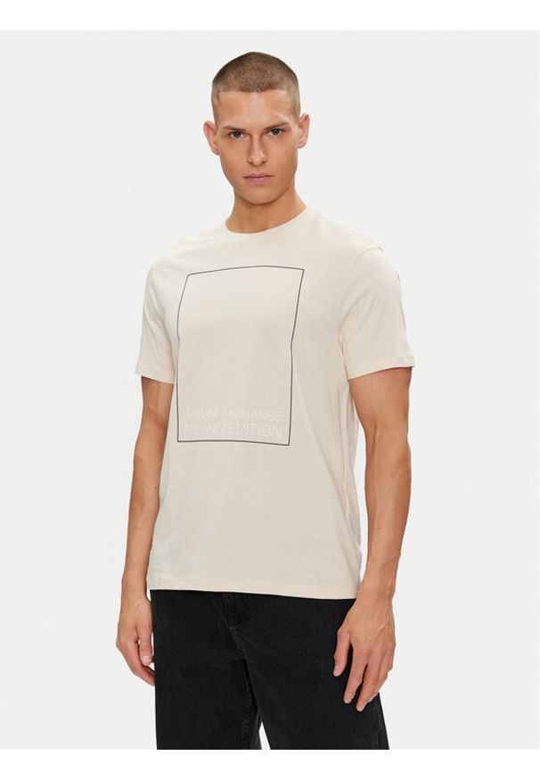 Armani Exchange T-Shirt 3DZTHB ZJ8EZ 1792 Szary Regular Fit. Kolor: szary. Materiał: bawełna