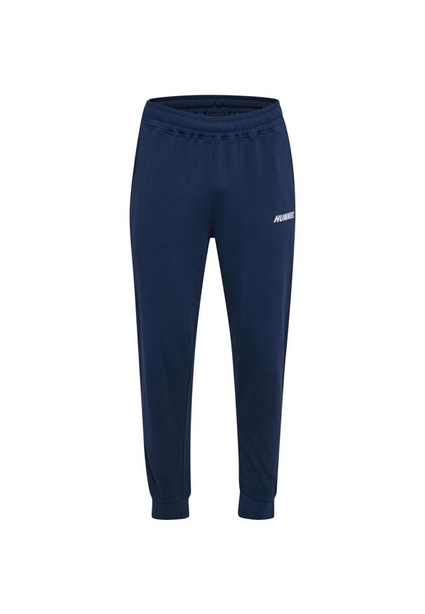 Spodnie dresowe regularne Hummel Elemental. Kolor: wielokolorowy, niebieski, zielony. Materiał: dresówka. Sport: bieganie, piłka nożna, fitness