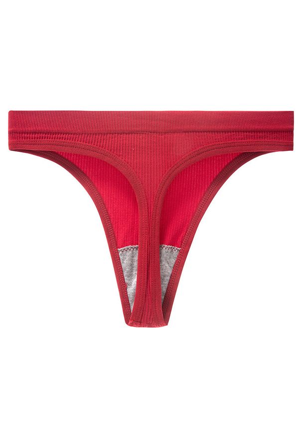 Intica - Stringi niewidoczne pod ubraniem z elastycznego materiału Nubia. Kolor: czerwony. Materiał: materiał