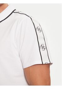 Guess Polo M4YP40 KARS0 Biały Regular Fit. Typ kołnierza: polo. Kolor: biały. Materiał: syntetyk, bawełna #4