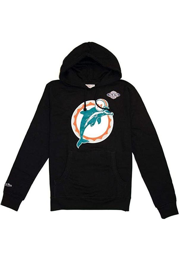 Mitchell & Ness - Hoodie Miami Dolphins superbowl Dan Marino. Kolor: czarny. Sport: piłka nożna