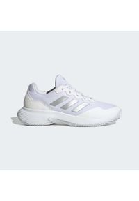 Adidas - Gamecourt 2.0 Tennis Shoes. Kolor: szary, wielokolorowy, biały. Materiał: materiał. Sport: tenis #2