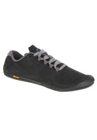 Buty do biegania damskie, Merrell Vapor Glove 3 Luna Ltr. Zapięcie: sznurówki. Kolor: czarny, wielokolorowy. Materiał: nubuk. Szerokość cholewki: normalna. Sport: turystyka piesza