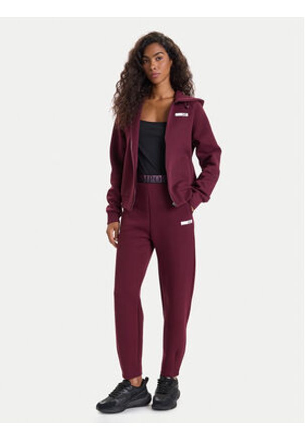 EA7 Emporio Armani Bluza 7W000675 AF13151 M5064 Bordowy Regular Fit. Kolor: czerwony. Materiał: bawełna