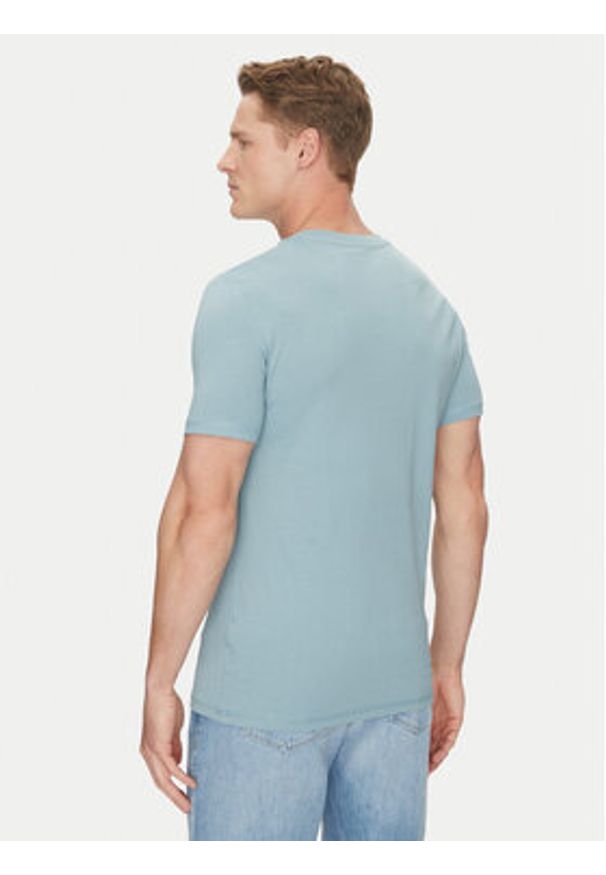 Guess T-Shirt M2YI72 I3Z14 Niebieski Regular Fit. Kolor: niebieski. Materiał: bawełna