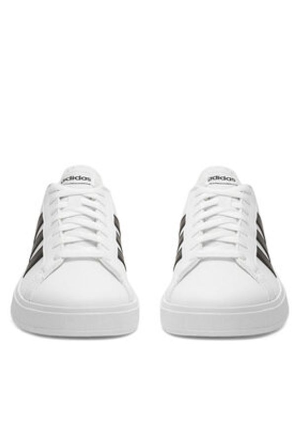 Adidas - adidas Sneakersy GRAND COURT BASE 2.0 GW9261 Biały. Kolor: biały. Materiał: skóra