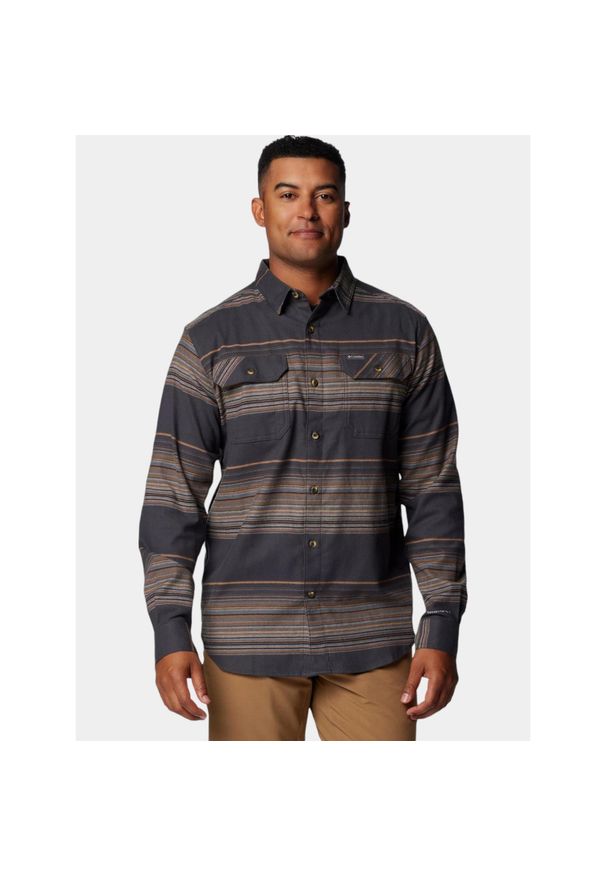 columbia - Koszula Męska Columbia Flare Gun Stretch Flannel. Kolor: szary, beżowy, wielokolorowy. Długość rękawa: długi rękaw. Długość: długie